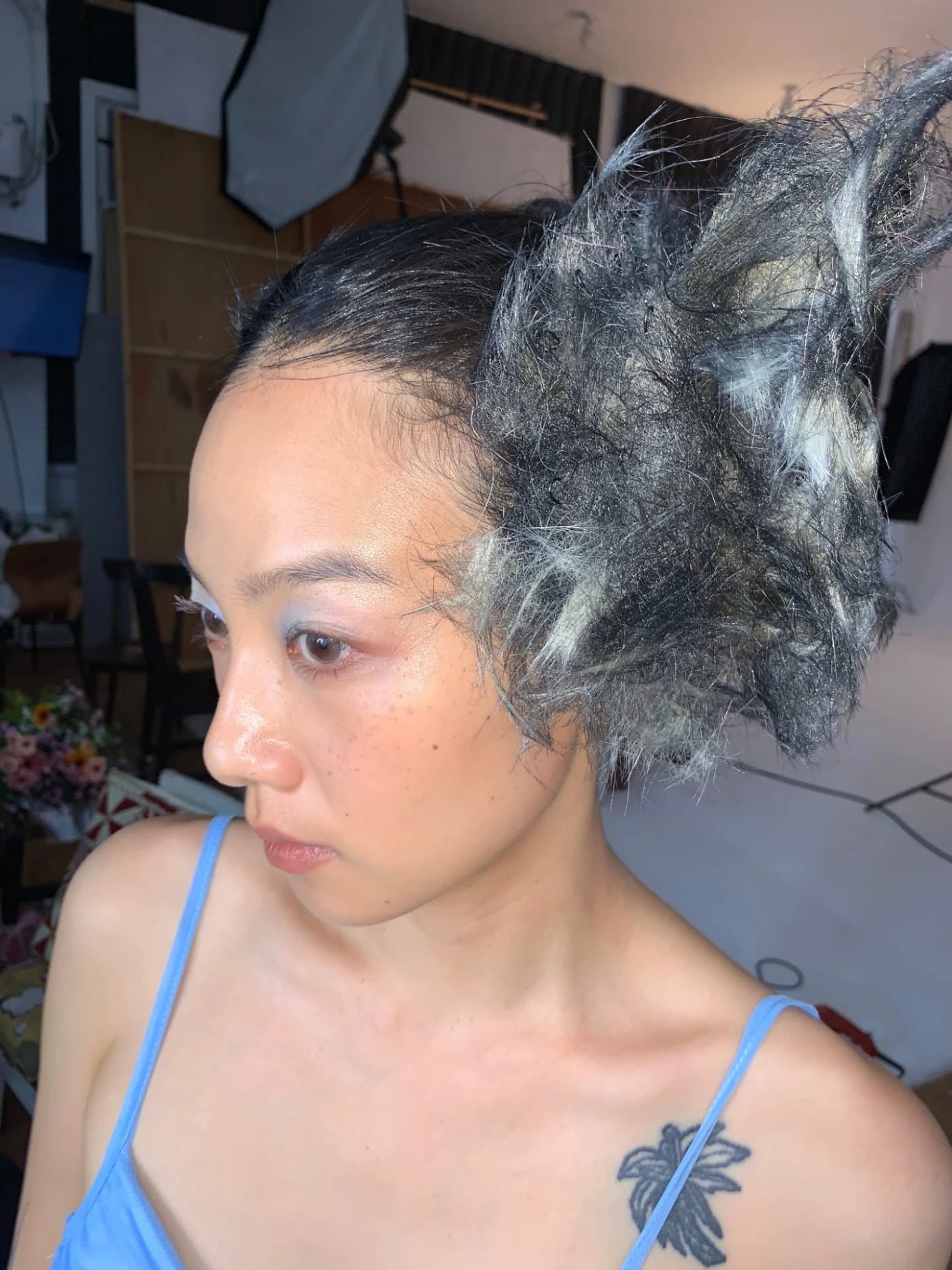 假髮造型：工作現場